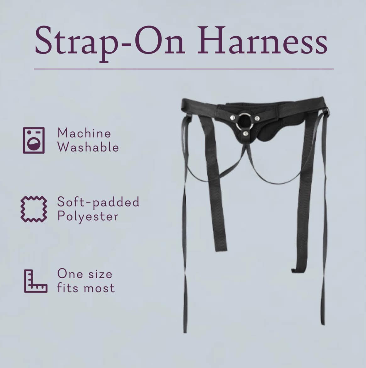 Vibrating Strap-on Attachment & Harness