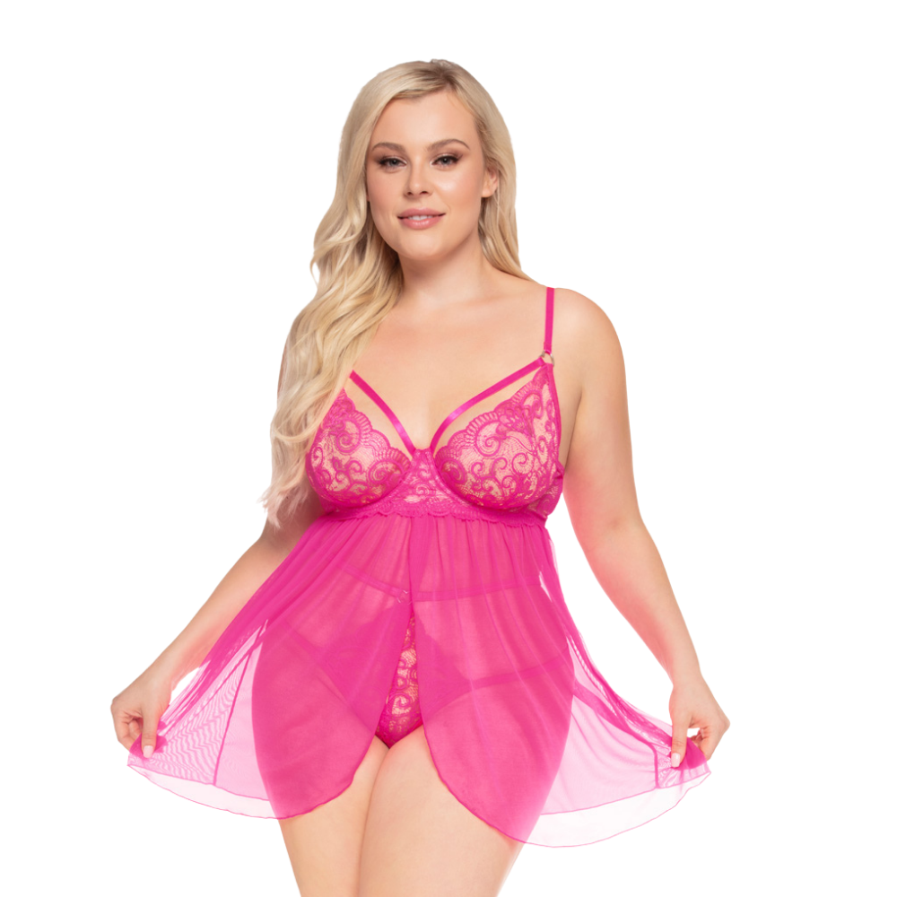 Strappy Babydoll & High-Rise G-String WAS $59