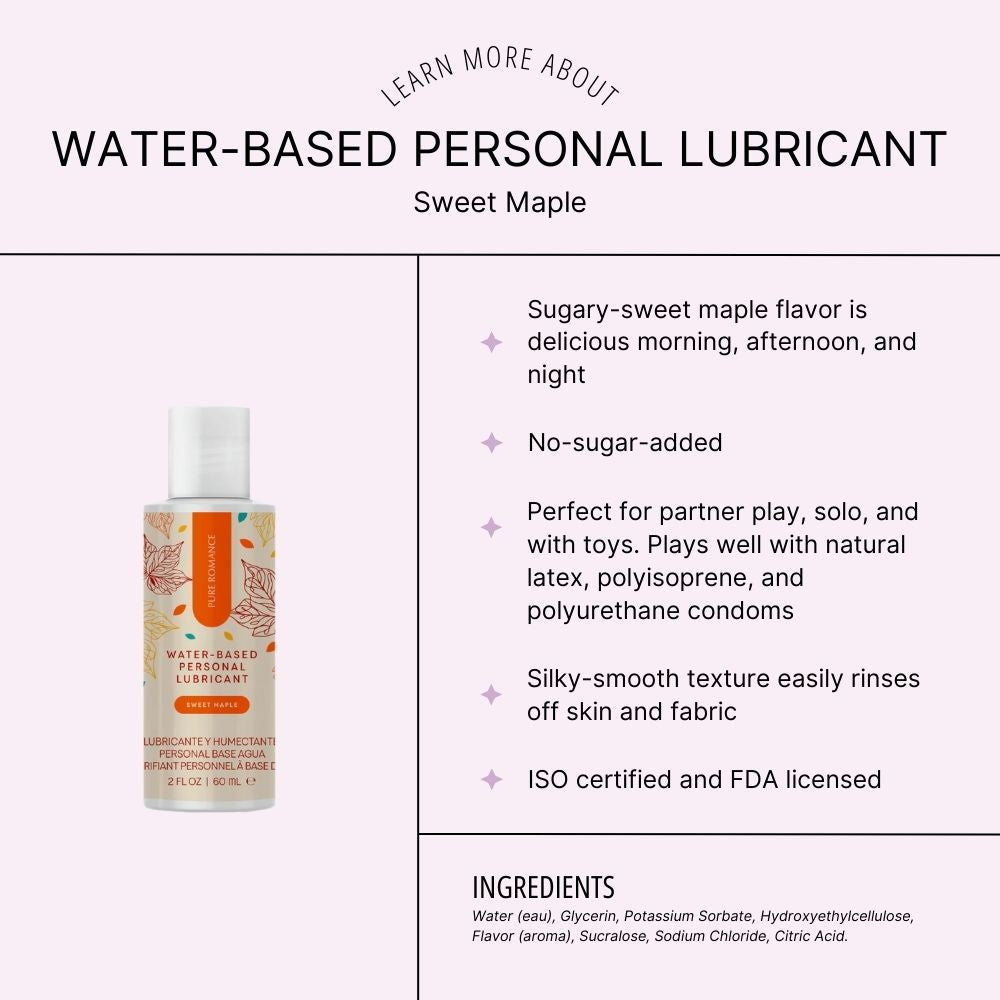 Water-Based Personal Lubricant - Sweet Maple