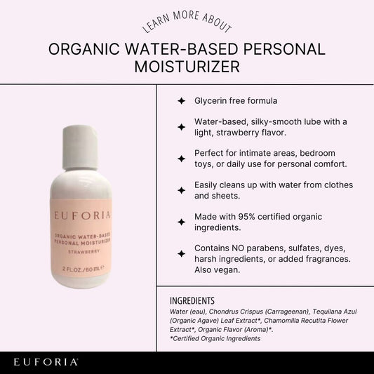 Water Based Personal Moisturizer Strawberry (Organic)