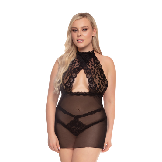 Halter Babydoll w/ Strappy G-string WAS $49